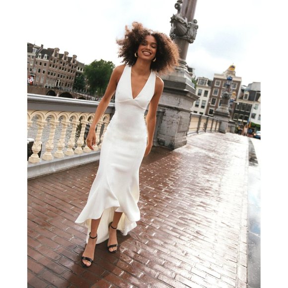 Likely Dresses & Skirts - NWT Likely high low mermaid hem Clover maxi wedding dress gown